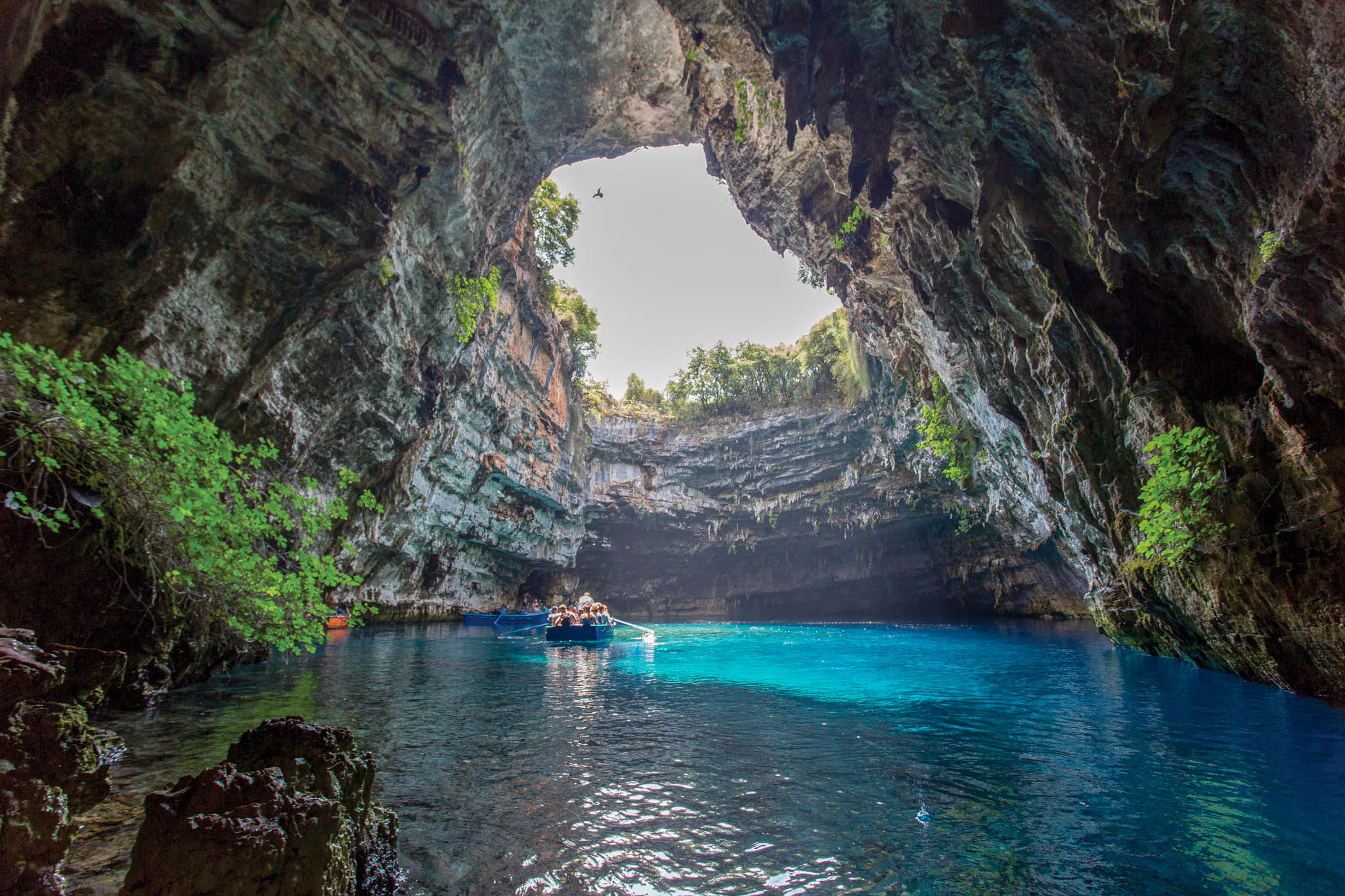 Melissani Cave And Lake Kefalonia